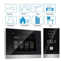 Système d'interphone vidéo TCP/IP sonnette de porte électrique WIFi Tuya Smart Cat 5 réseau Audio vidéo interphone sonnette de porte caméra pour Villa
