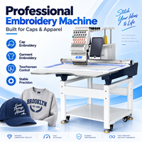 Machine à broder portable 12 aiguilles 1 tête, machine à broder automatique, prix compétitif, idéale pour les chapeaux, les chaussures, les t-shirts et les vêtements