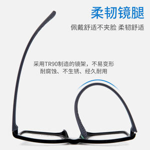 Mm090กรอบแว่นตาทรงสี่เหลี่ยมของผู้ชายเลนส์อะคริลิคป้องกันแสงสีฟ้าน้ำหนักเบาเต็มกรอบแบบ Tr90แหล่งกำเนิดของ Dyang - Product Image 4