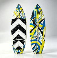 WOOWAVE Nouvelle conception OEM&ODM Planche de wakesurf 56 pouces avec coussin antidérapant en EVA et fibre de verre pour sports nautiques