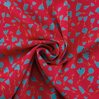 Robe d'été décontractée pour filles, mini-robe rose vif à imprimé floral, manches bouffantes, avec lien à nouer à la taille