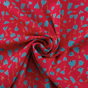 Robe d'été décontractée pour filles, mini-robe rose vif à imprimé floral, manches bouffantes, avec lien à nouer à la taille - Product Image 5