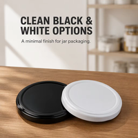 Couvercles à vis en aluminium de qualité alimentaire en gros avec insert sans BPA pour le stockage de crèmes cosmétiques dans des contenants en verre