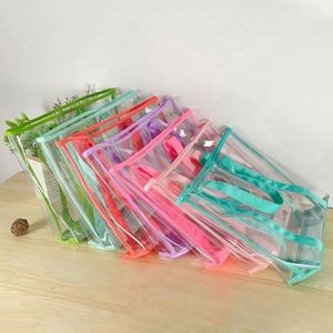 Sac fourre-tout en PVC transparent avec logo personnalisé, étanche, idéal pour la plage ou le shopping – Vente chaude - Product Image 2