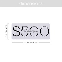 Hongbo superventas A6 cubierta de cuero Carpeta de presupuesto impermeable mate de plástico/inserto de papel para dinero/efectivo $100/$500/$1000/$5000
