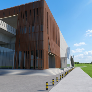 Maille métallique expansée galvanisée en acier à faible teneur en carbone pour revêtement de plafond avec services de découpe et de soudage personnalisés et modélisation 3D - Product Image 2