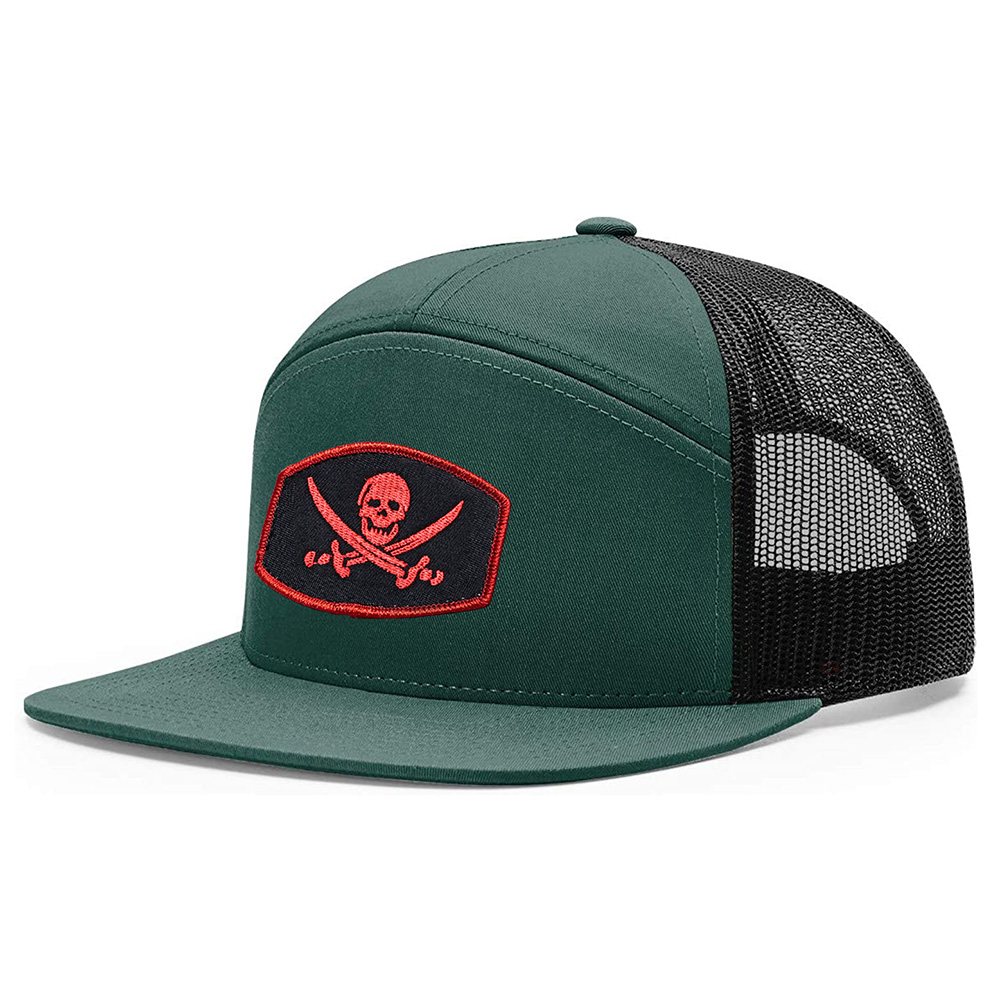 100% Cotton Curved Brim Trucker Baseball Cap White Color
