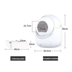 Selbstreinigende Intelligente Katzentoilette <span class=keywords><strong>App</strong></span>-Steuerung Vollständig Geschlossen Automatisch Desodorierend Einfach zu Reinigen Große Kapazität Geräuscharm - Product Image 3