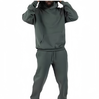 Ensemble survêtement à capuche surdimensionné personnalisé sweat à capuche pour homme grande taille avec logo imprimé 100% coton jogging survêtement pour homme