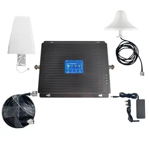 Full kit network booster 900 1800 2100 2600 mhz four band 4 band 2g 3g 4g gsm mobile cell phone signal booster