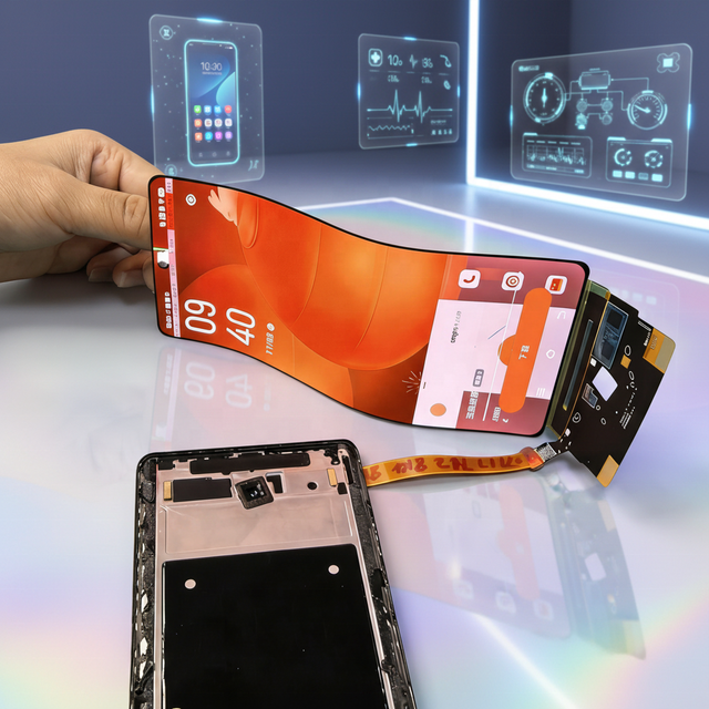 BINTU Flexible AMOLED Display 6.67" 1080*2400 MIPI DSI -20~+70 Capacitive Touch Durable Bendable OLED OEM/ODM Supply