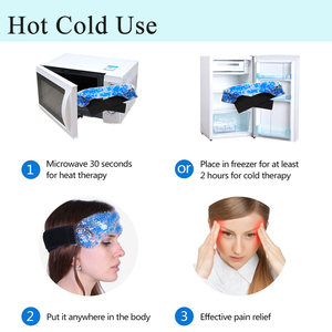Fascia Refrigerante Riutilizzabile OEM/ODM per Mal di Testa, Impacco Freddo per <span class=keywords><strong>Emicrania</strong></span>, Terapia del Ghiaccio per Alleviare Tensione e Dolore alla Testa - Product Image 6