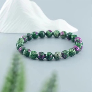 Bracelet extensible unisexe en <span class=keywords><strong>pierre</strong></span> naturelle d'<span class=keywords><strong>apatite</strong></span> verte, bijou de protection et de guérison, vente en gros - Product Image 2