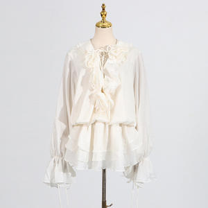 Women's New Floral Splicing Senior of Tie <b>Lantern</b> Sleeve Short Dresses Fashion - Product Image 3