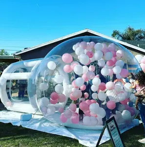 Großhandel individuelles aufblasbares Iglu-Blasenhaus Zelt klares Zelt Kuppelhaus aufblasbare Ballons Blasehaus