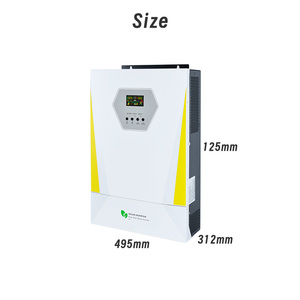 Huayu tần số cao tắt lưới năng lượng mặt trời biến tần 4kw-11kw, sóng sin tinh khiết, pin lithium Tự khởi động, kết nối với wifi bên ngoài - Product Image 2