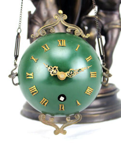 Bí ẩn mẹ & con trai cổ đồng thau lộn ngược chuỗi bóng con lắc bàn cơ khí/Kệ đồng hồ/đồng hồ - Product Image 6