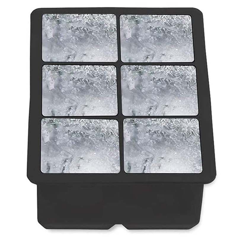 6 agujeros cubo de hielo con tapa