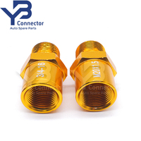 M20-1.5 dan 3/4UNF-16 Adaptor Pelat Sandwich Pendingin Filter Oli Universal 10AN untuk MITSUBISHI EVO