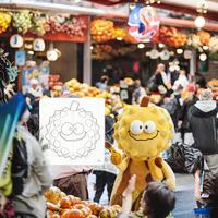 Peluche personnalisée en forme de durian, mascotte, poupée, animal en peluche, création à partir de dessins animés, OEM ODM, vente en gros, cadeau publicitaire pour événements