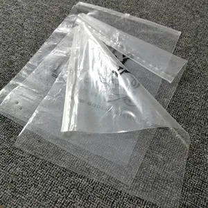 Custom Clear Bag Zipper lock Product Packaging Plastic Bikini Swimwear Transparent Bag