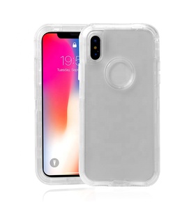 3 en 1 Heavy Clear Transparent Clip Defender Robot Armor Phone Case pour <span class=keywords><strong>iPhone</strong></span> 6 7 8 11 12 13 Plus <span class=keywords><strong>X</strong></span> XS Max - Product Image 2