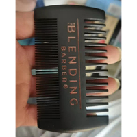 Peigne à poux à double barbe en bois artisanal de poche avec LOGO personnalisé
