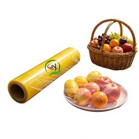 Film alimentaire PVC en rouleau jumbo, haute transparence, haute durabilité, résistant à l'humidité, pour la conservation des aliments, prix de gros bas