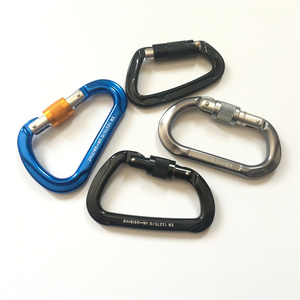 Mousqueton en aluminium 7075, 25kn, en forme de poire, à haute casse avec serrure - Product Image 1