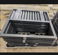Fenêtre à battant en aluminium TOMA avec persiennes, fenêtre en aluminium avec verre à persiennes