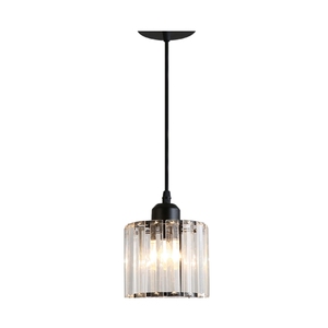 Lámpara Colgante Moderna de Cristal y Hierro con Diseño Redondo y Cuadrado, Bombilla <span class=keywords><strong>E27</strong></span>, Iluminación para Cocina, Garantía de 3 Años - Product Image 1