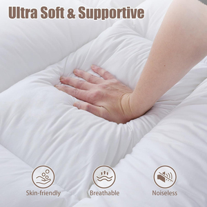 Coprimaterasso Trapuntato Protettivo <span class=keywords><strong>in</strong></span> Cotone, Topper per Materasso <span class=keywords><strong>in</strong></span> <span class=keywords><strong>Memory</strong></span> Foam Rinfrescante, Topper Personalizzato - Product Image 3