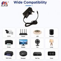 Adaptateur secteur 36W AC/DC OEM/ODM d'usine, 12V 3A, 24V 1.5A, 30V 1.2A, chargeur à découpage avec prises murales UK, EU, US, AR