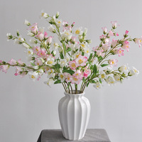 Kunstzijde klokjesbloem handgemaakte bruiloftdecoratie wit 76CM moderne bloemenwand kunstplant bruiloftfavoren