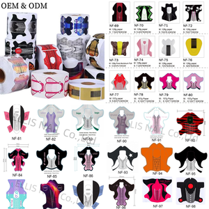 Personalizzato Private label doppie forme 300 pz/500 pz Per rotolo di plastica forme di unghie francesi con farfalla e modelli quadrati - Product Image 6