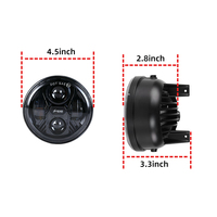 Pour Ford F150 2006-2014, feux antibrouillard ronds LED de 4,5 pouces, 80 W, éclairage blanc pour pare-chocs, feux antibrouillard homologués DOT, lot de 2