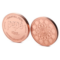 Pièce de monnaie en cuivre Pepe Frog en relief 3D, pièce de collection de 1 once, pièces de monnaie en cuivre de 1 once pour collection et souvenir