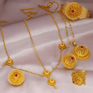 זהב טהור זהב טהור 21 קראט תכשיטים זהב טהור סט סין 14 קראט סט תכשיטים זהב 14 קראט סטים - Product Image 2