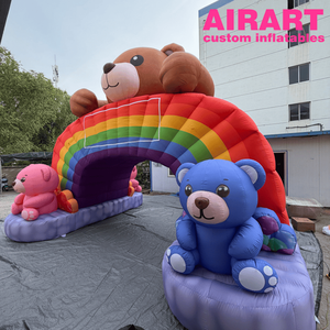 Arco Inflable Personalizado de Bailarina de <span class=keywords><strong>Flamenco</strong></span>, Puerta de Entrada Inflable Gigante con Forma de Labios Rosados y Texto de Marca Personalizado - Product Image 5