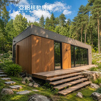 Casa Modular Prefabricada de Aluminio y Acero Moderna, Villa Prefabricada, Alojamiento Turístico Ecológico, Suministro Directo de Fábrica, CE ROHS