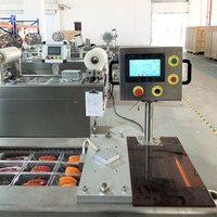 Machine d'emballage sous vide thermoformante entièrement automatique pour film étirable, viande, saucisses, fromage, jambon