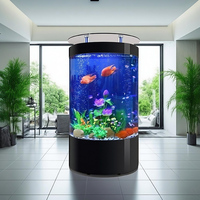Aquarium d'élevage de poissons koï en verre incurvé personnalisable, best-seller, capacité 320L, design moderne, écologique