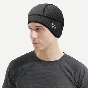 Casquette de ski de sports d'hiver pour hommes Bonnets de course coupe-vent thermiques doux et extensibles avec couvre-oreilles chauds pour la randonnée, le cyclisme et les sports d'hiver - Product Image 5