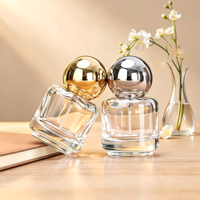 Botella de Vidrio Transparente de 30 ml para Perfume, Botella con Atomizador, Botella Dispensadora de Cosméticos, Botella Vacía para Suero para el Cuidado de la Piel, Venta al por Mayor