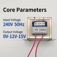 Transformador de Control Monofásico, Laminación EI, Alta Resistencia, Baja Frecuencia, 110V 240V 0-12V-15V, Personalizado 50/60Hz