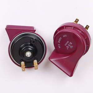 Bocina de caracol para coche, bocina de aire de 12V, altavoz de advertencia, bobina de cobre puro rojo púrpura - Product Image 3