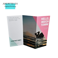 Flyers découpés sur mesure |   Flyers pliables uniques, impression numérique sur film enduit fantaisie/kraft, plastification, emballage, menu, coupon