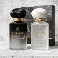 Flacon de parfum personnalisé 30 ml, flacons de parfum de luxe en verre épais 50 ml, flacon de parfum vide noir style bouclé