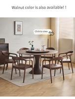 Runder Esstisch aus weißem Eschenholz Kleine Wohnung Retro Einfacher Heimgebrauch Kleiner Bund-Plattenspieler Massivholz Runder Tisch