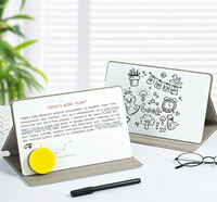 Tableau blanc effaçable à sec magnétique portable et pliable avec support, couverture en PET, haute simulation, moderne, pour la maison, le bureau, l'étude des enfants, le bureau d'écriture